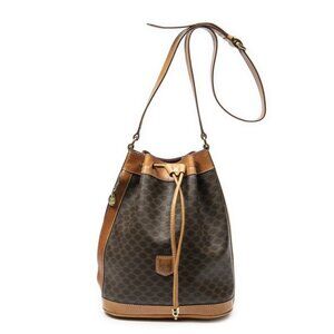 Celine Drawstring Bucket Brown. Light Brown